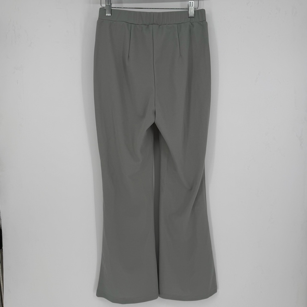 Light Gray Flare Dress Pants - Picture 4 of 5
